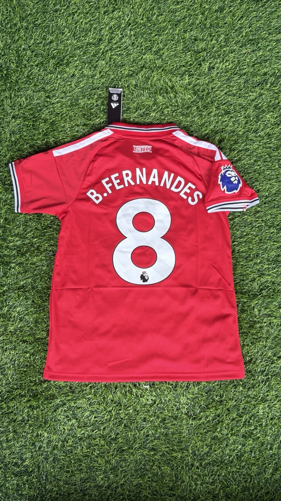 adidas Manchester United B. Fernandes #8 Soccer Jersey Men\'s S Red/White/Black adidas Manchester United B. Fernandes #8 Soccer Jersey Men\'s S Red/White/Black