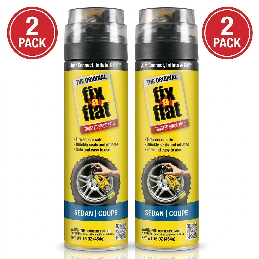(2 Pack) Fix-A-Flat Tire Sealant 16oz (Standard Tires) - S60420