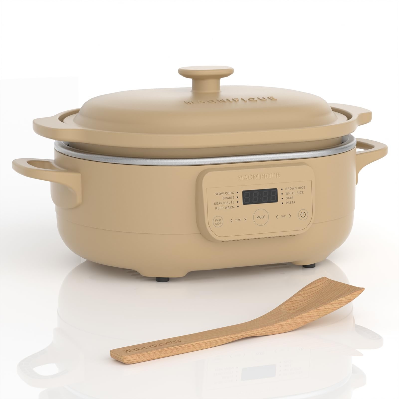 Magnifique 4Qt Programmable Slow Cooker Multi Cooker Stoneware Pot
