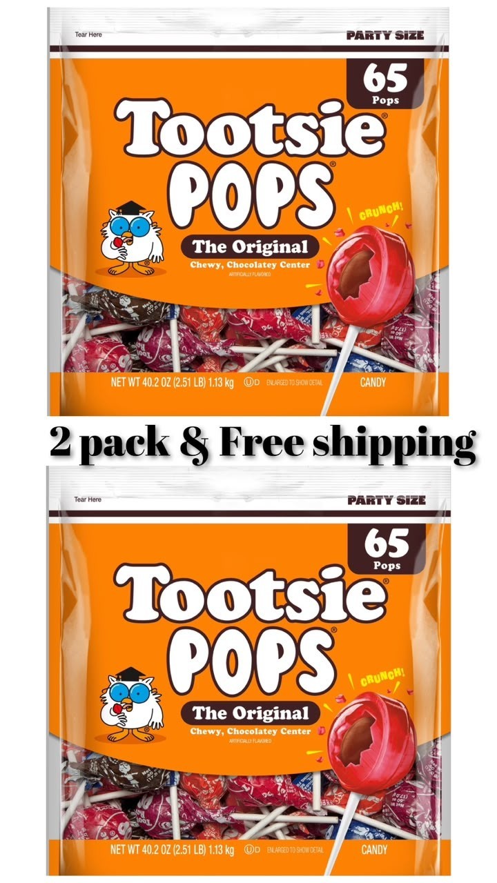 Tootsie Pops, The Original, Assorted Peanut Free and Gluten Free Lollipops 130 C Tootsie Pops, The Original, Assorted Peanut Free and Gluten Free Lollipops 130 C