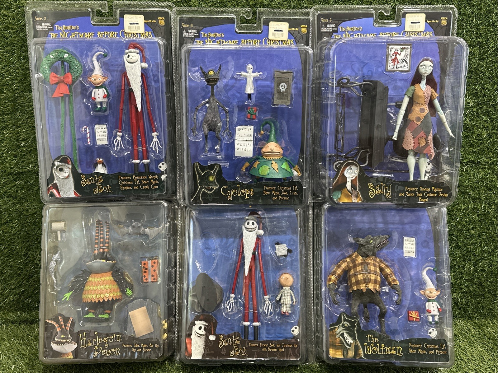 Neca 2006 THE NIGHTMARE BEFORE CHRISTMAS SERIES 2 & 3 SET OF 6 Neca 2006 THE NIGHTMARE BEFORE CHRISTMAS SERIES 2 & 3 SET OF 6