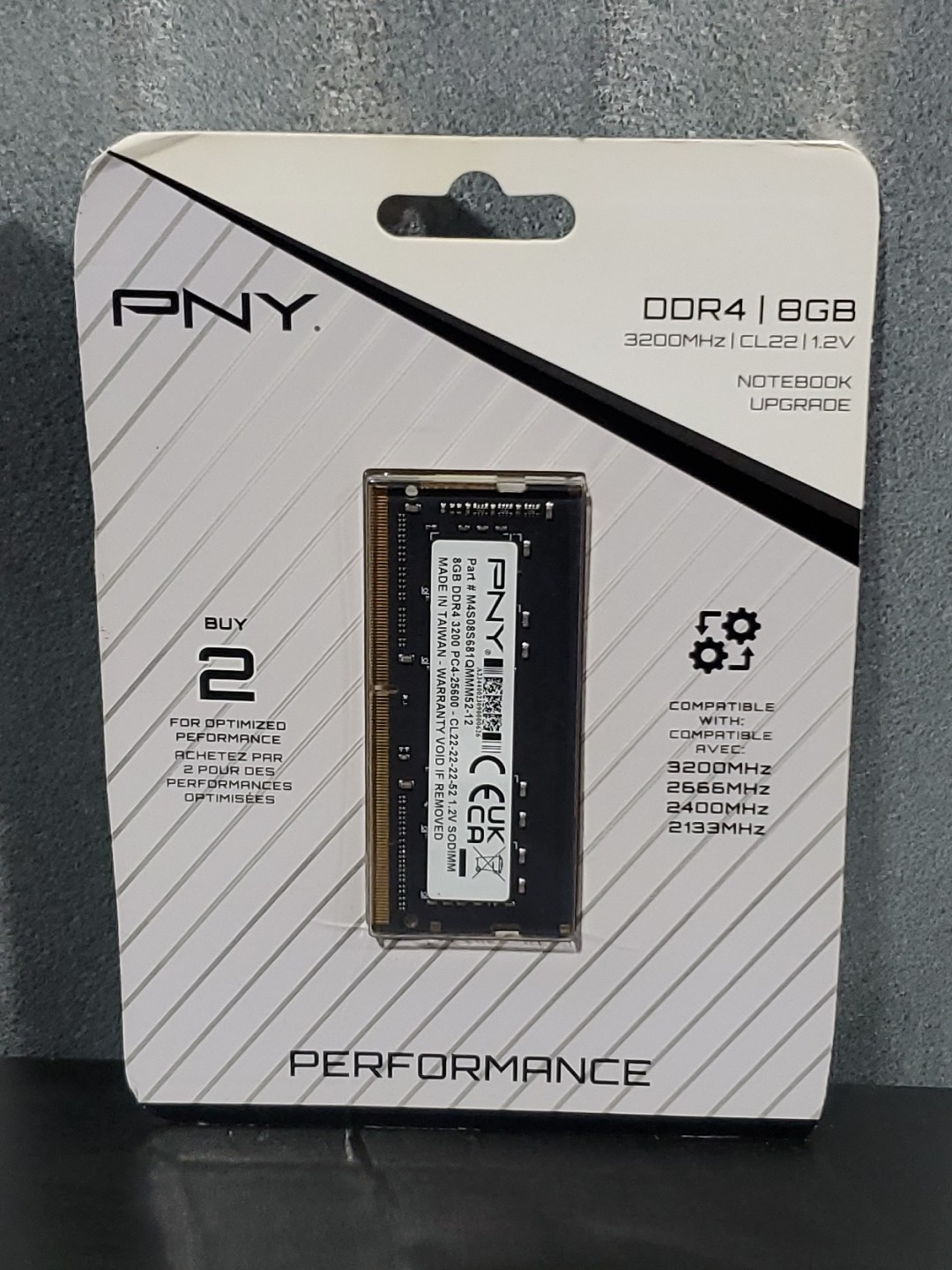 PNY Performance DDR3/8GB Notebook Upgrade MN8GSD43200-TB, 1.2V SODIMM NEW Sealed PNY Performance DDR3/8GB Notebook Upgrade MN8GSD43200-TB, 1.2V SODIMM NEW Sealed