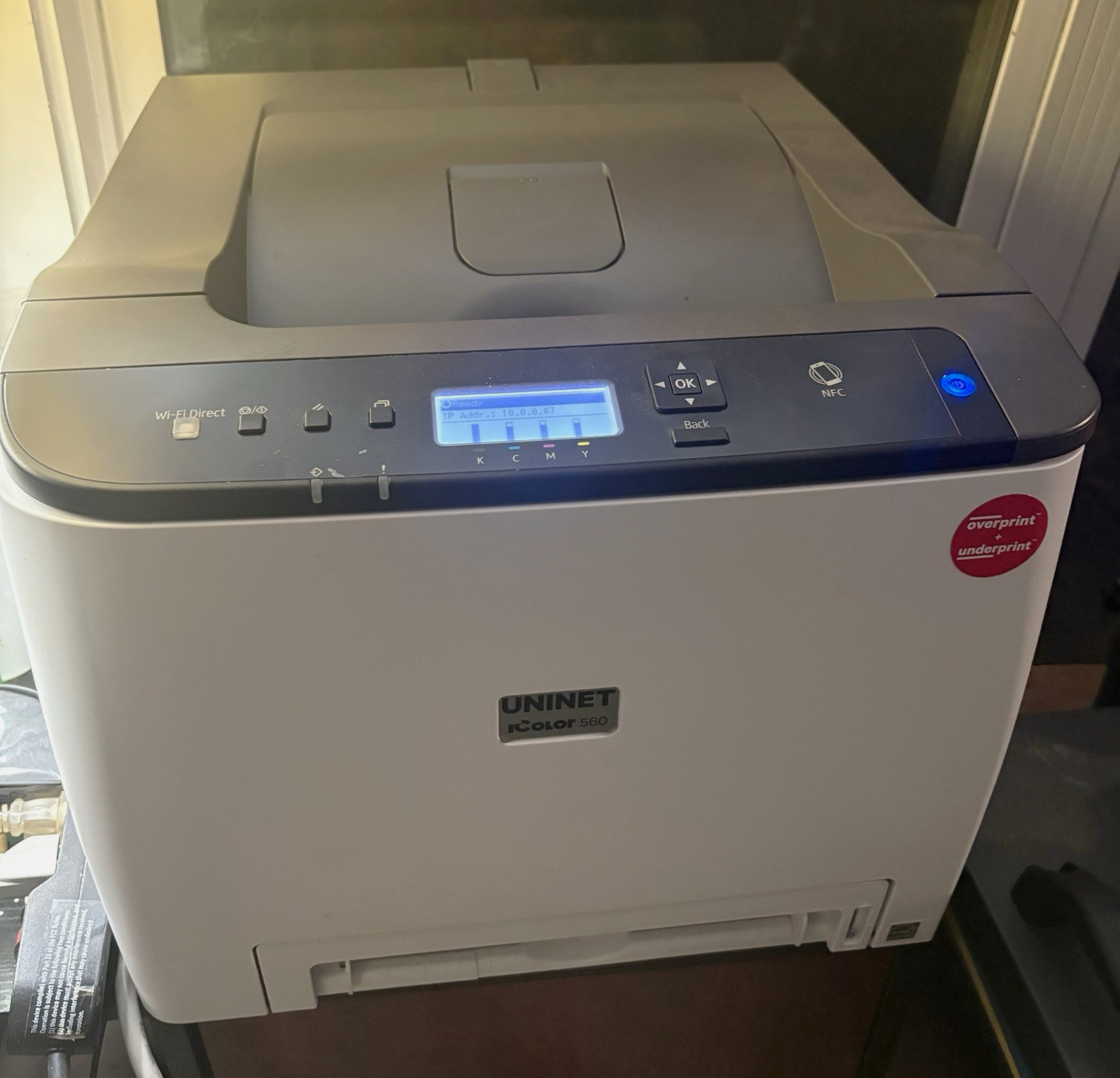 UniNet iColor 560 Color Laser Printer, Wi-Fi Direct, NFC, 2400x600 DPI UniNet iColor 560 Color Laser Printer, Wi-Fi Direct, NFC, 2400x600 DPI