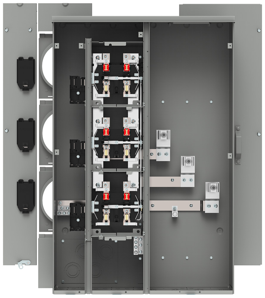 Siemens WP3311RJB 3-Gang 300A 125 Amp Sockets Ringless Horn Bypass UNI-PAK Meter
