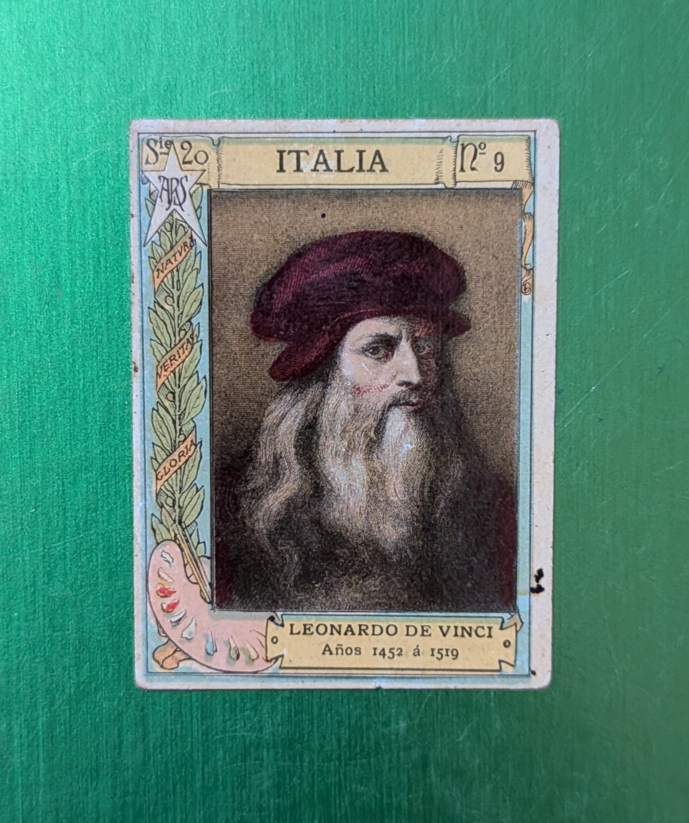 Leonardo Da VINCI 1897-1904 FOTOTIPIAS Pintores #9 Rookie Era Match (STOLLWERCK)