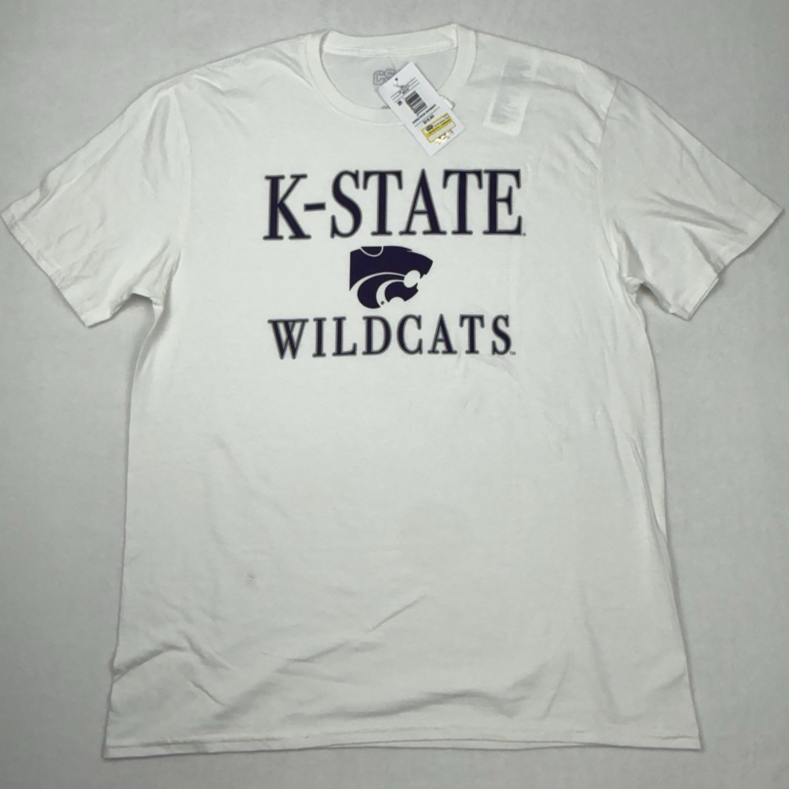 New CSA Kansas State Wildcats T-Shirt Men’s XL White Short Sleeve Crewneck NCAA New CSA Kansas State Wildcats T-Shirt Men’s XL White Short Sleeve Crewneck NCAA