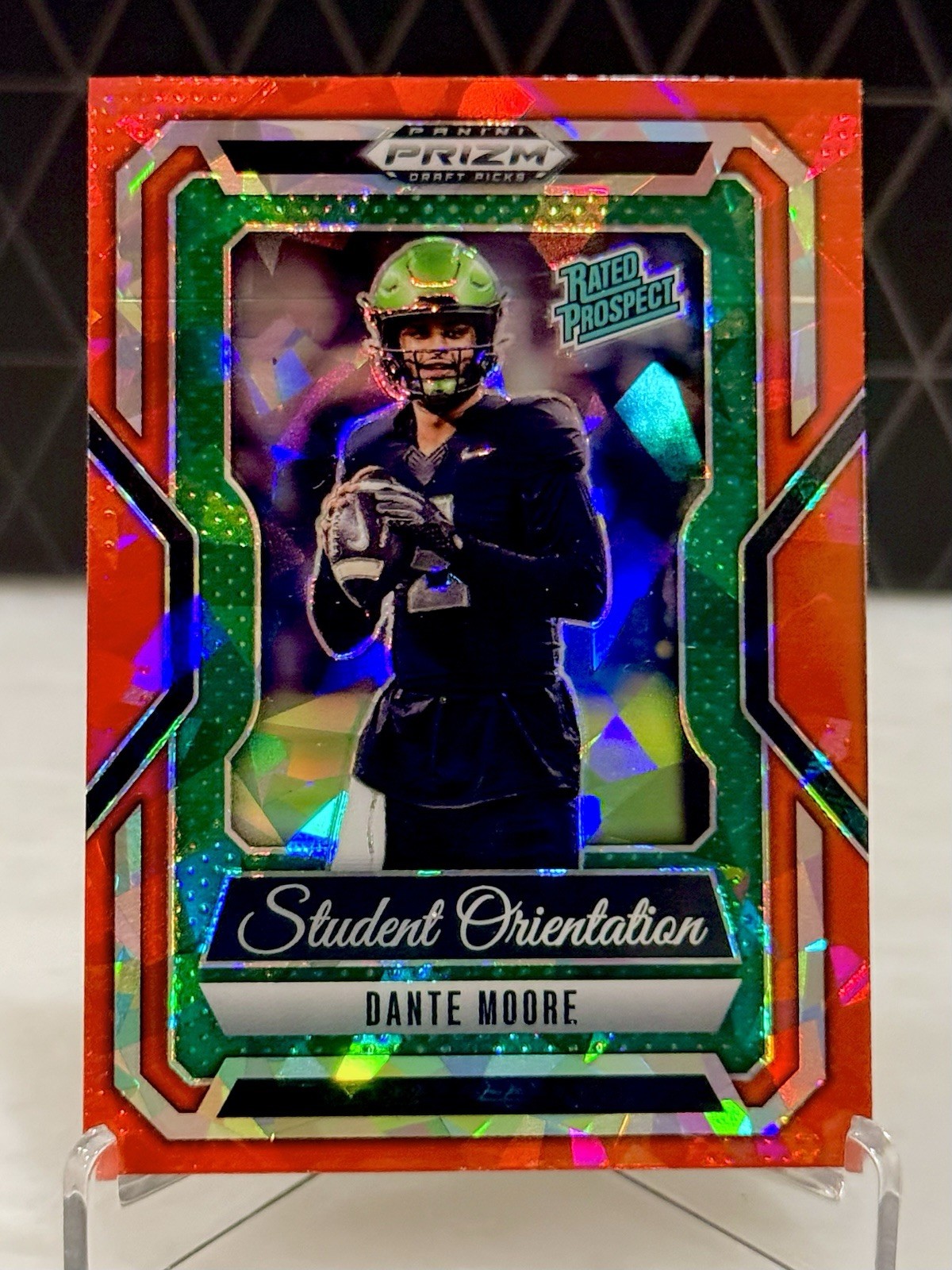 2025 Panini Prizm Draft Picks - Student Orientation Dante Moore #2 Red Ice Prizm