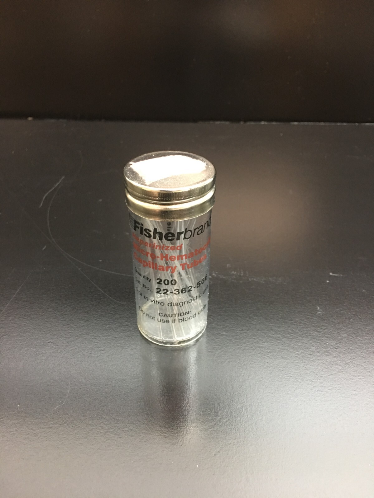Fisherbrand Cat No 22-362-566 Microhematocrit Capillary Tubes Fisherbrand Cat No 22-362-566 Microhematocrit Capillary Tubes
