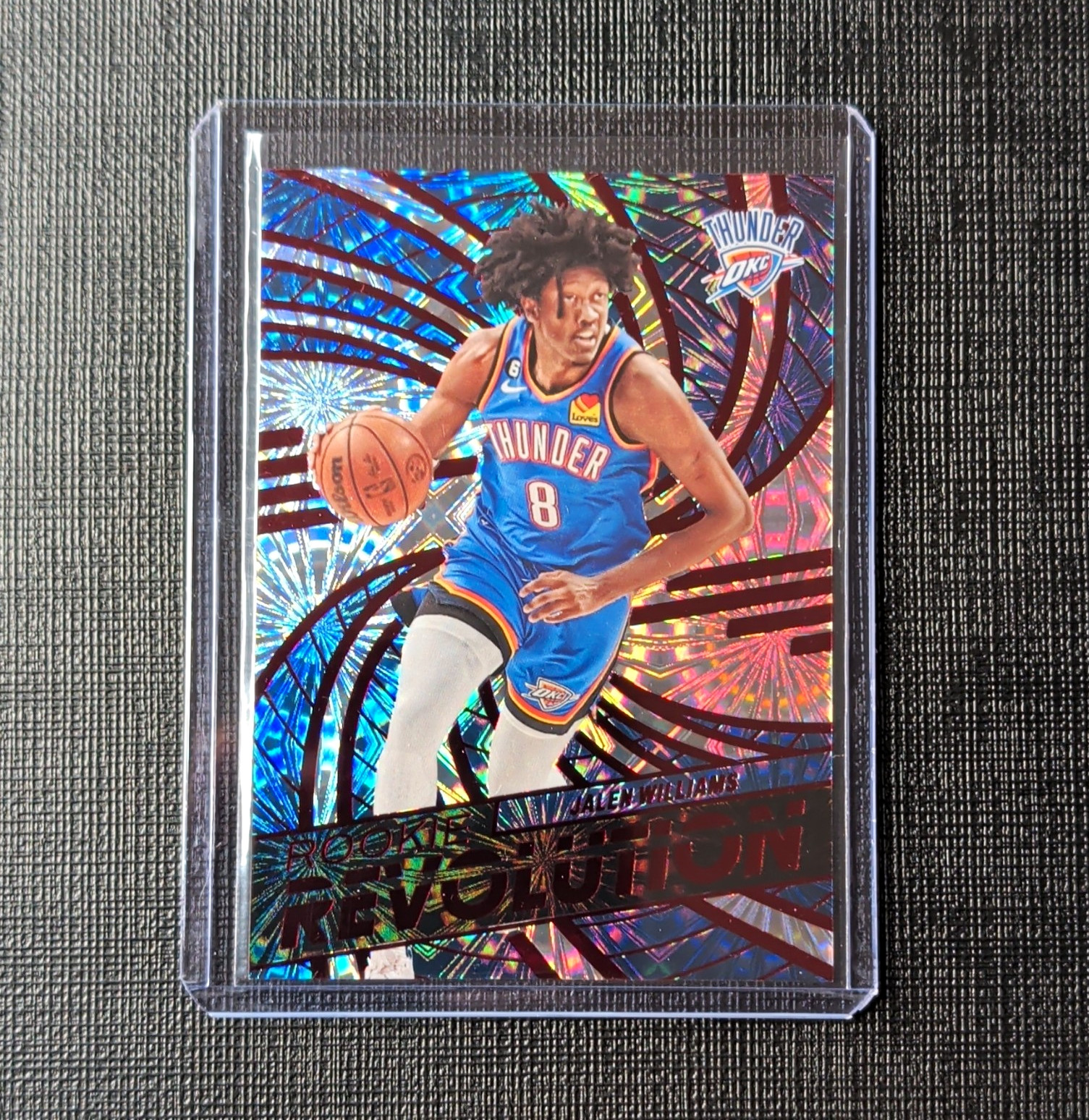 Panini 2022-23 Revolution Rookie Revolution Jalen Williams #7 Asia Thunder RC Panini 2022-23 Revolution Rookie Revolution Jalen Williams #7 Asia Thunder RC