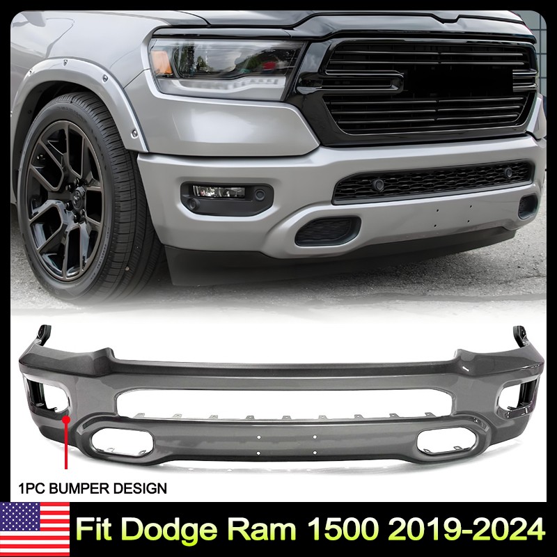 Billet Silver Front Bumper Cover Face Bar Steel For Ram 1500 2019 2022 2021-2024