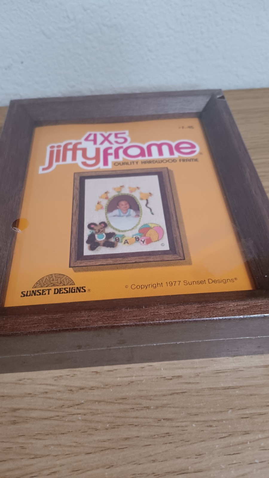 Vintage Sunset Designs Jiffy Hardwood 4x5 Frame New Sealed Retro Vintage Sunset Designs Jiffy Hardwood 4x5 Frame New Sealed Retro