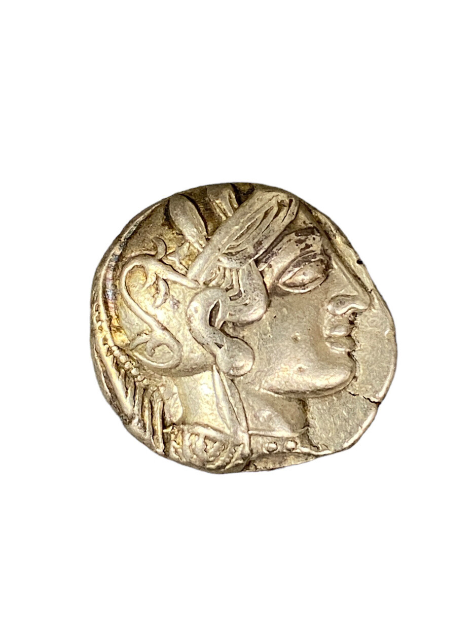 Attica Athens Athena /owl ancient tetradrachm AR Greek 440 BC - 404 BC Attica Athens Athena /owl ancient tetradrachm AR Greek 440 BC - 404 BC