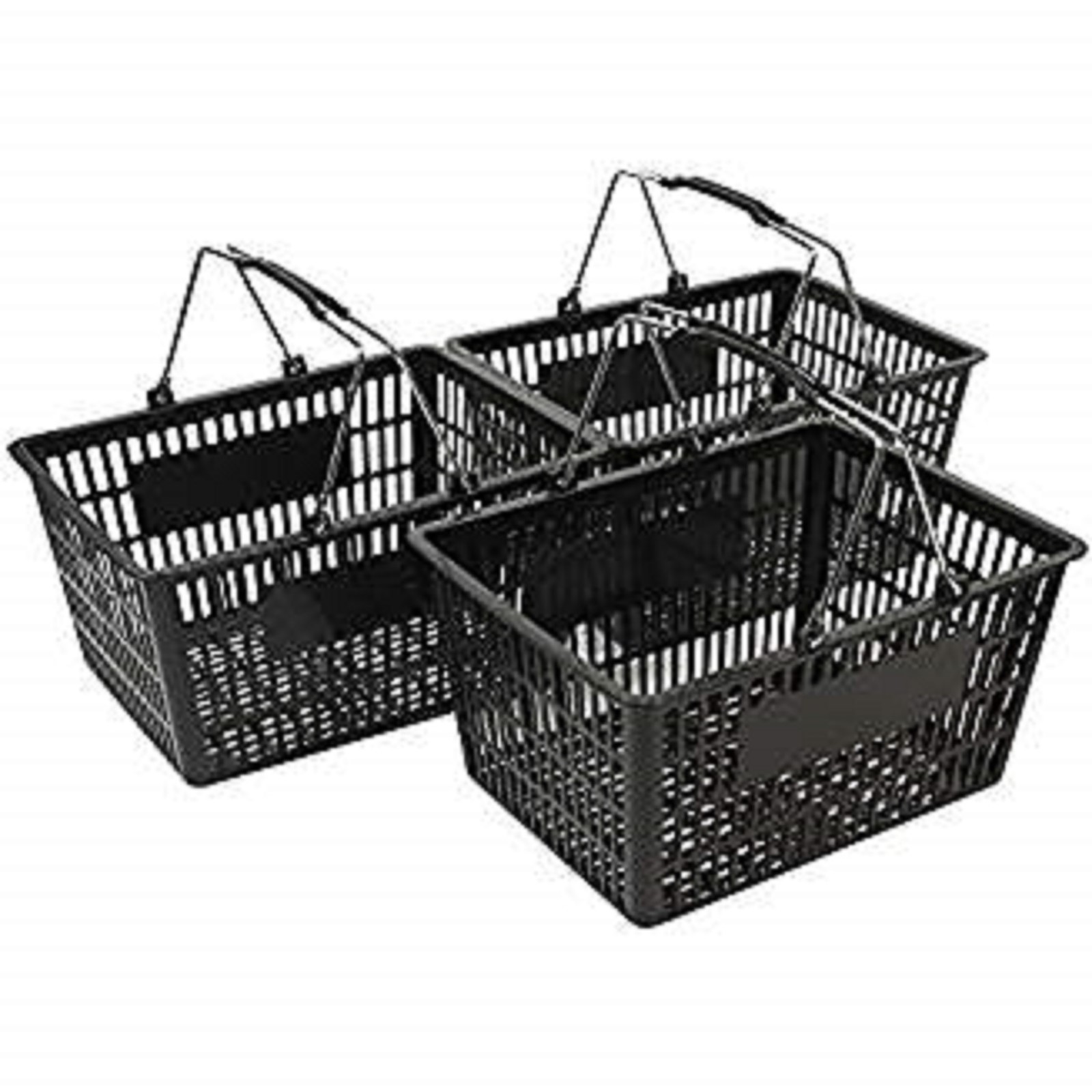 NEW Shopping Basket Set set of 3 black NEW Shopping Basket Set set of 3 black