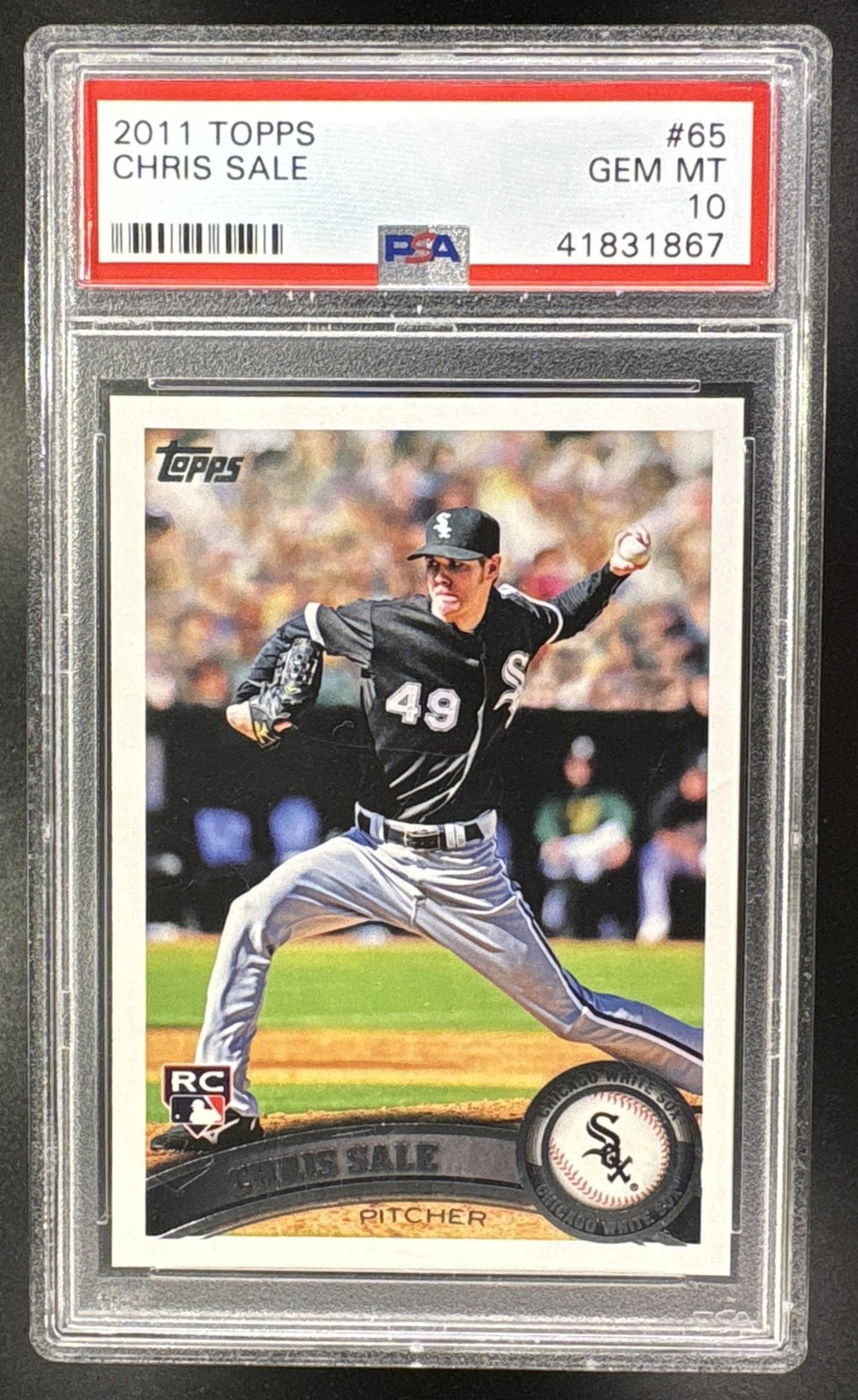 2011 Topps Chris Sale #65 Rookie RC White Sox PSA 10 2011 Topps Chris Sale #65 Rookie RC White Sox PSA 10