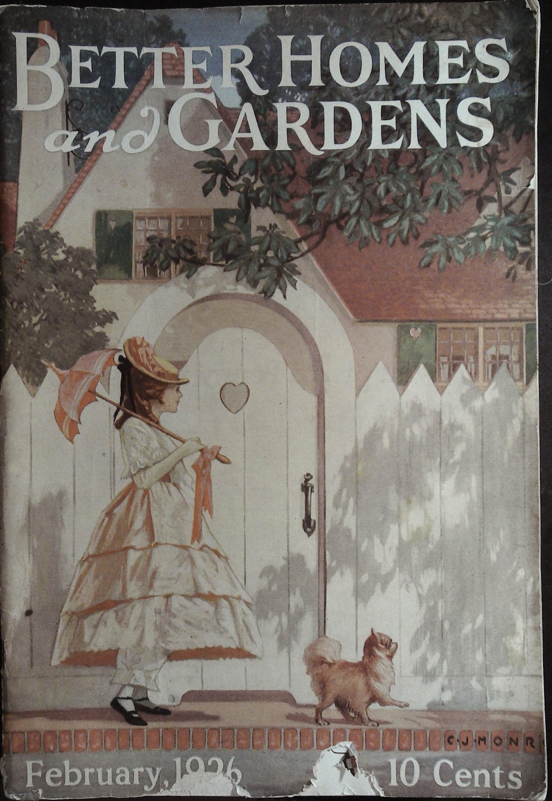 Better Homes and Gardens February 1926 C.J. Monroe Cover, Complete Magazine Better Homes and Gardens February 1926 C.J. Monroe Cover, Complete Magazine