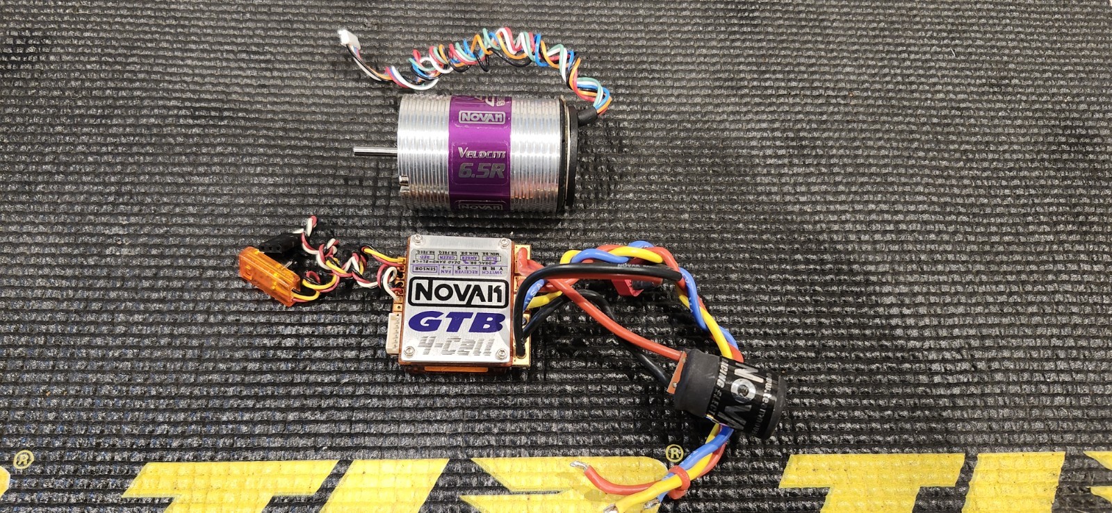 Vintage Novak GTB 4-cell Esc, Velocity 6.5R Brushless Motor pan car Great losi Vintage Novak GTB 4-cell Esc, Velocity 6.5R Brushless Motor pan car Great losi