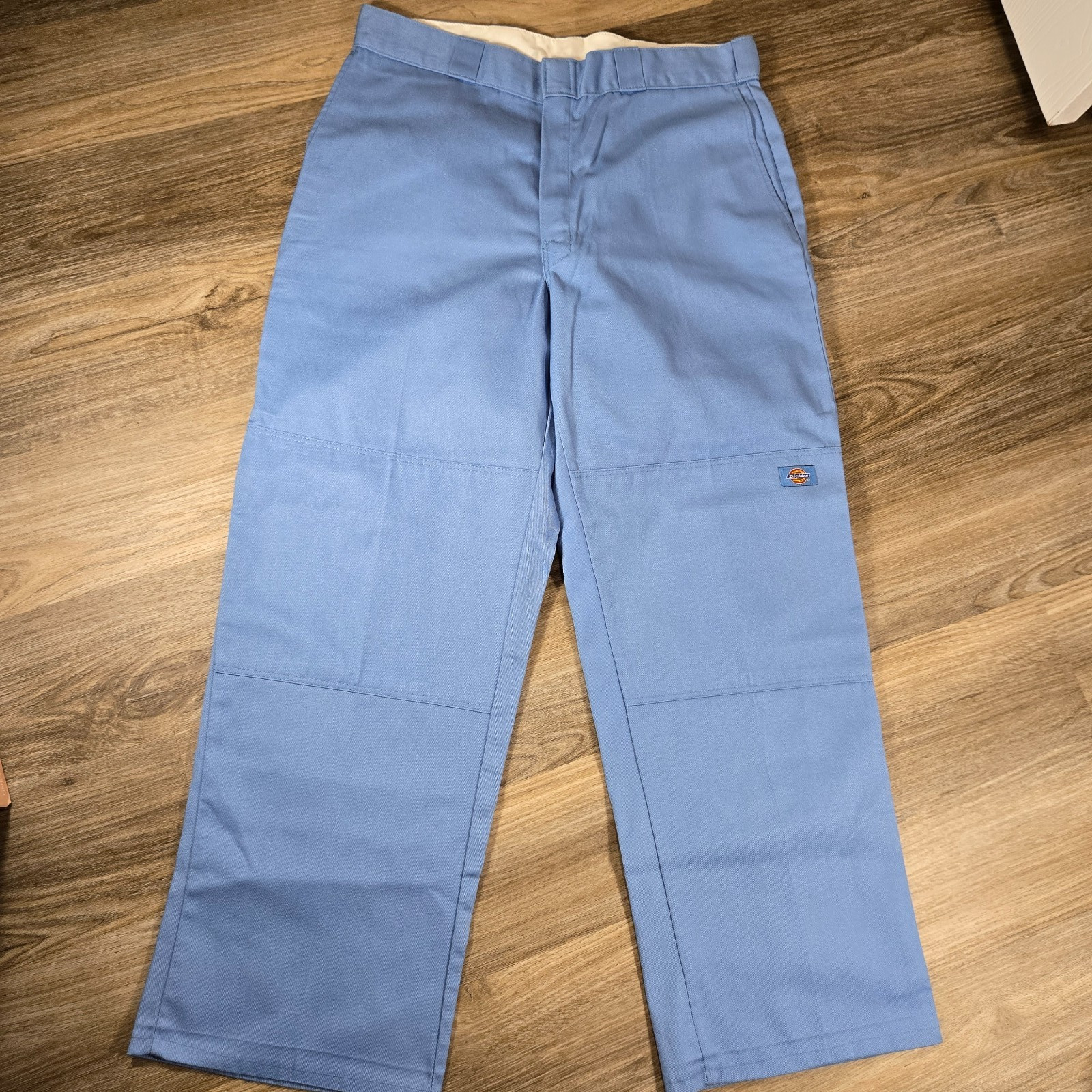 Vintage Y2K Dickies Double Knee Work Pants 36x30 Blue Carpenter Cell Phone