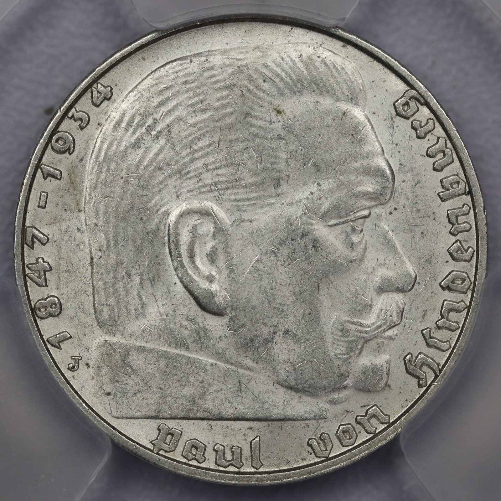1938-J German 2 Reichsmark Third Reich WWII J-366 - PCGS MS 62