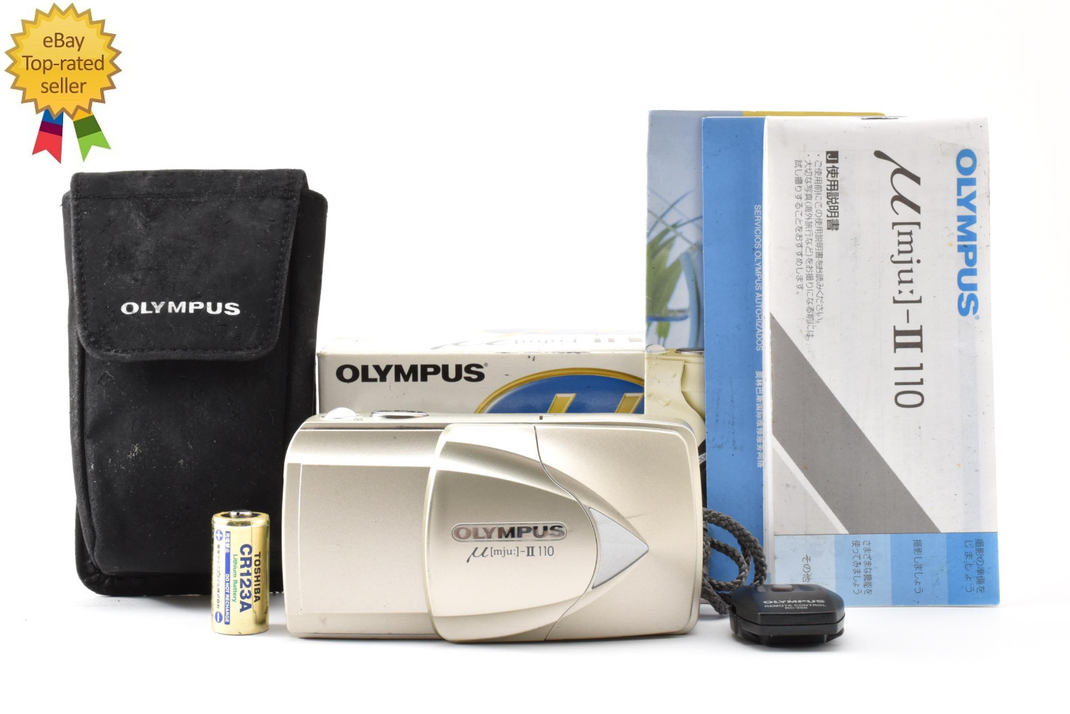 Tested【EXC+5】Olympus Stylus μ mju ii 110 Point & Shoot Film Camera Japan