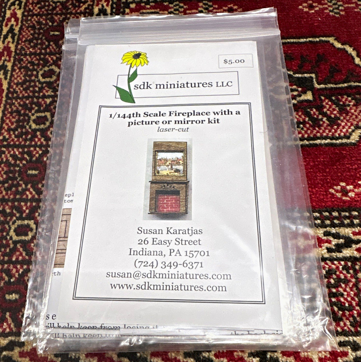 SDK Miniatures LLC 1:144 Fireplace SDK Miniatures LLC 1:144 Fireplace