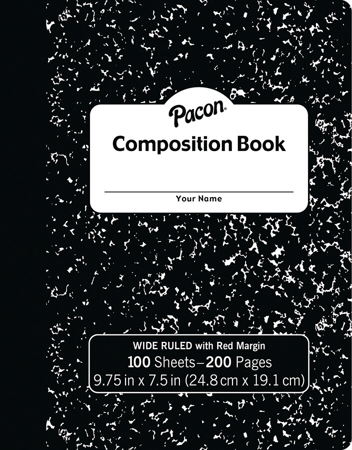 Composition Notebooks (Packs of 3, 6, 12, 24, 48) - Wide-Ruled - 100 Sheets Composition Notebooks (Packs of 3, 6, 12, 24, 48) - Wide-Ruled - 100 Sheets