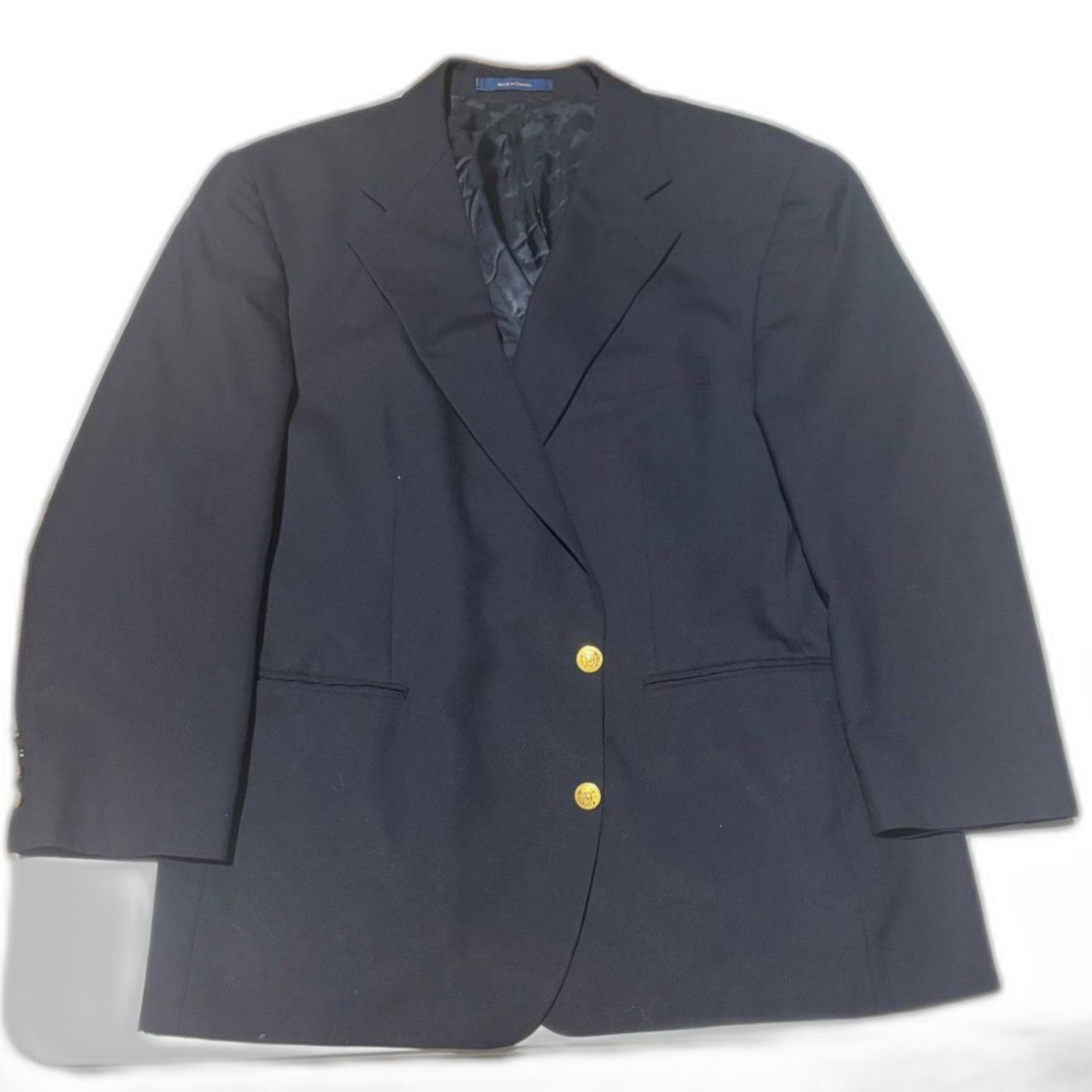 Chaps Ralph Lauren Mens Navy Blue Four Button Blazer Jacket Vintage Chaps Ralph Lauren Mens Navy Blue Four Button Blazer Jacket Vintage