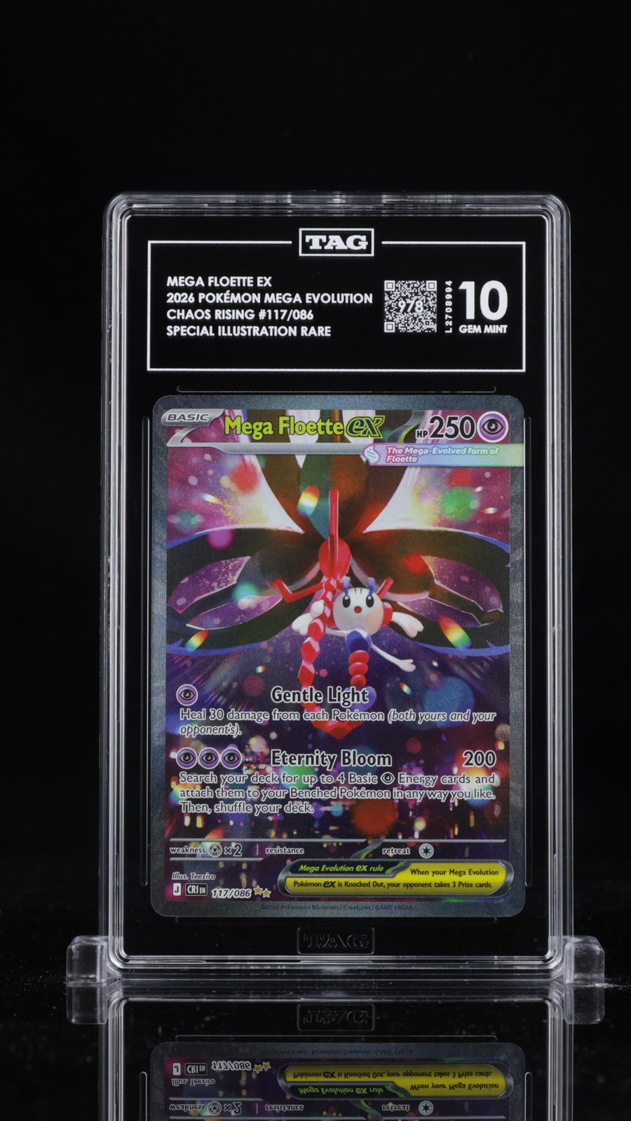 Mega Floette EX 117/086 Special Illustration Rare Pokemon TAG 10 Gem Mint 978