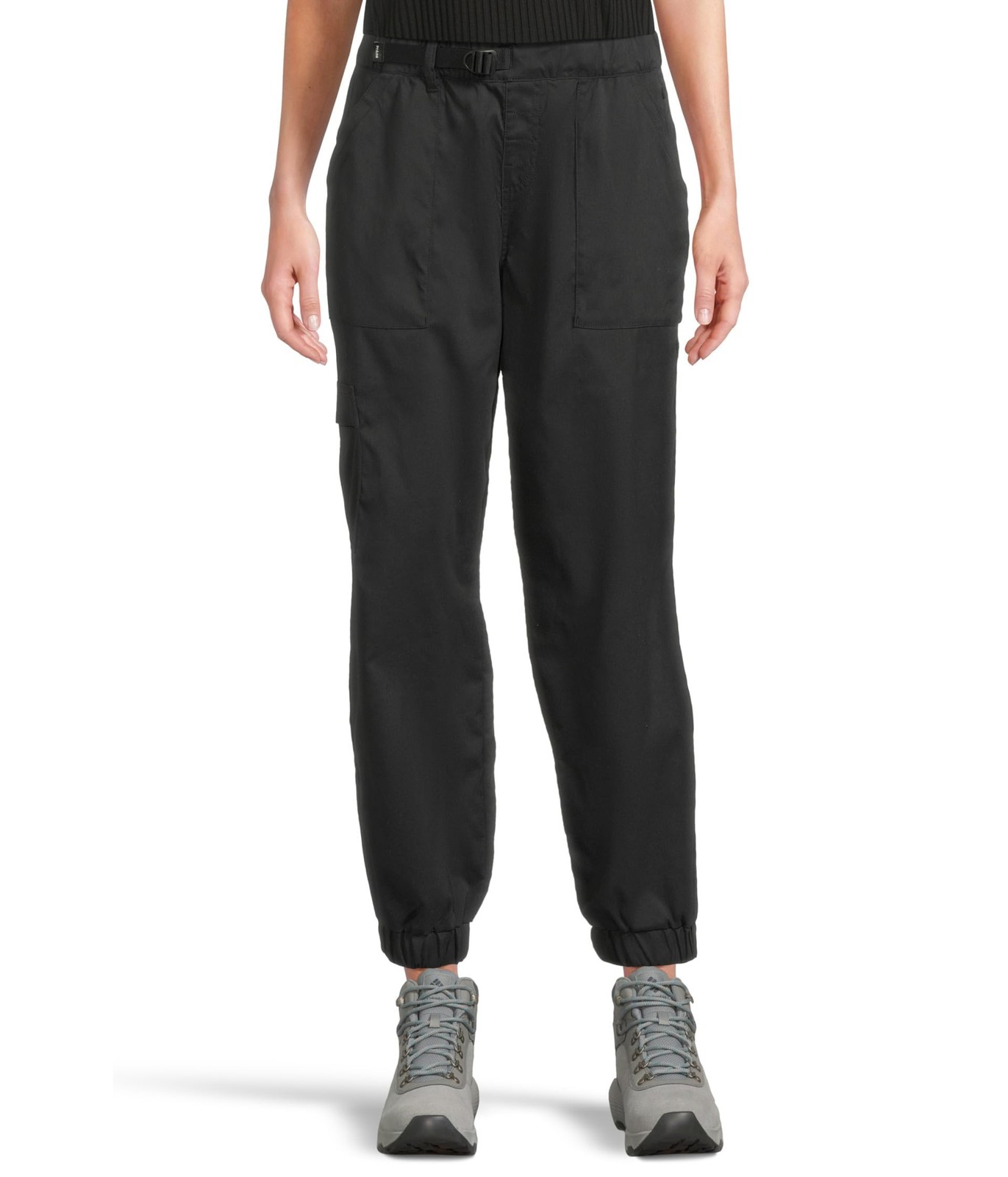 prAna Women\'s Stretch Zion E-Waist Jogger, Black Size Medium REG