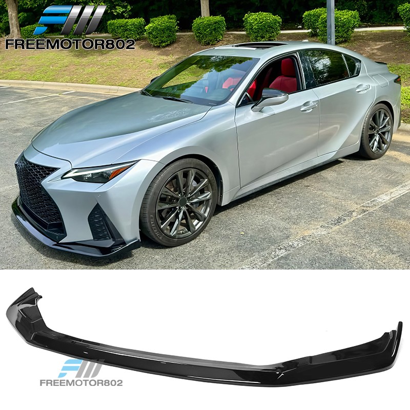 For 21-25 Lexus IS350 F Sport ABS Front Bumper Spoiler Splitter Lip Gloss Black For 21-25 Lexus IS350 F Sport ABS Front Bumper Spoiler Splitter Lip Gloss Black