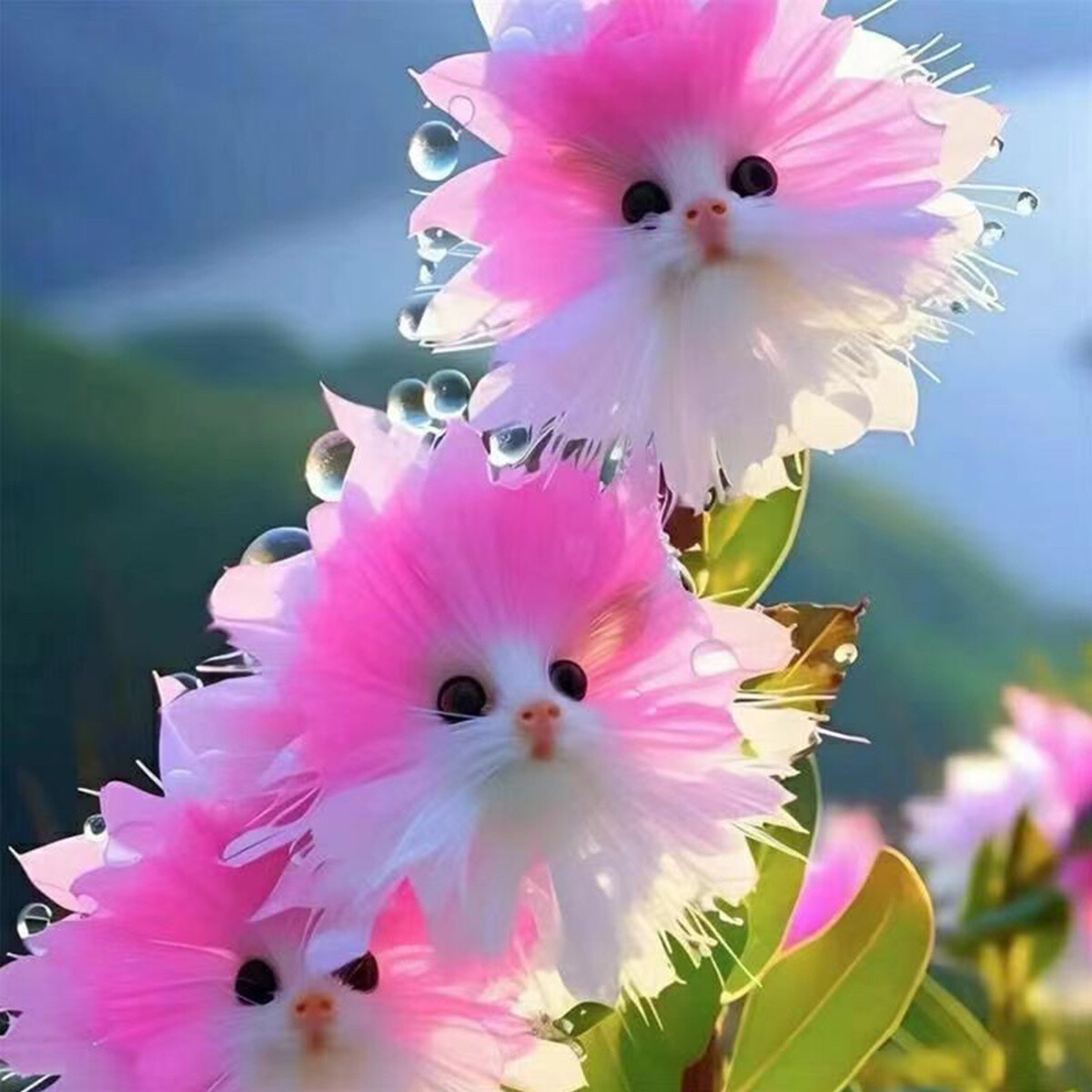 New Flower Faced Cat Orchid Seeds Are Full Of Fragrant Potted Garden Plants