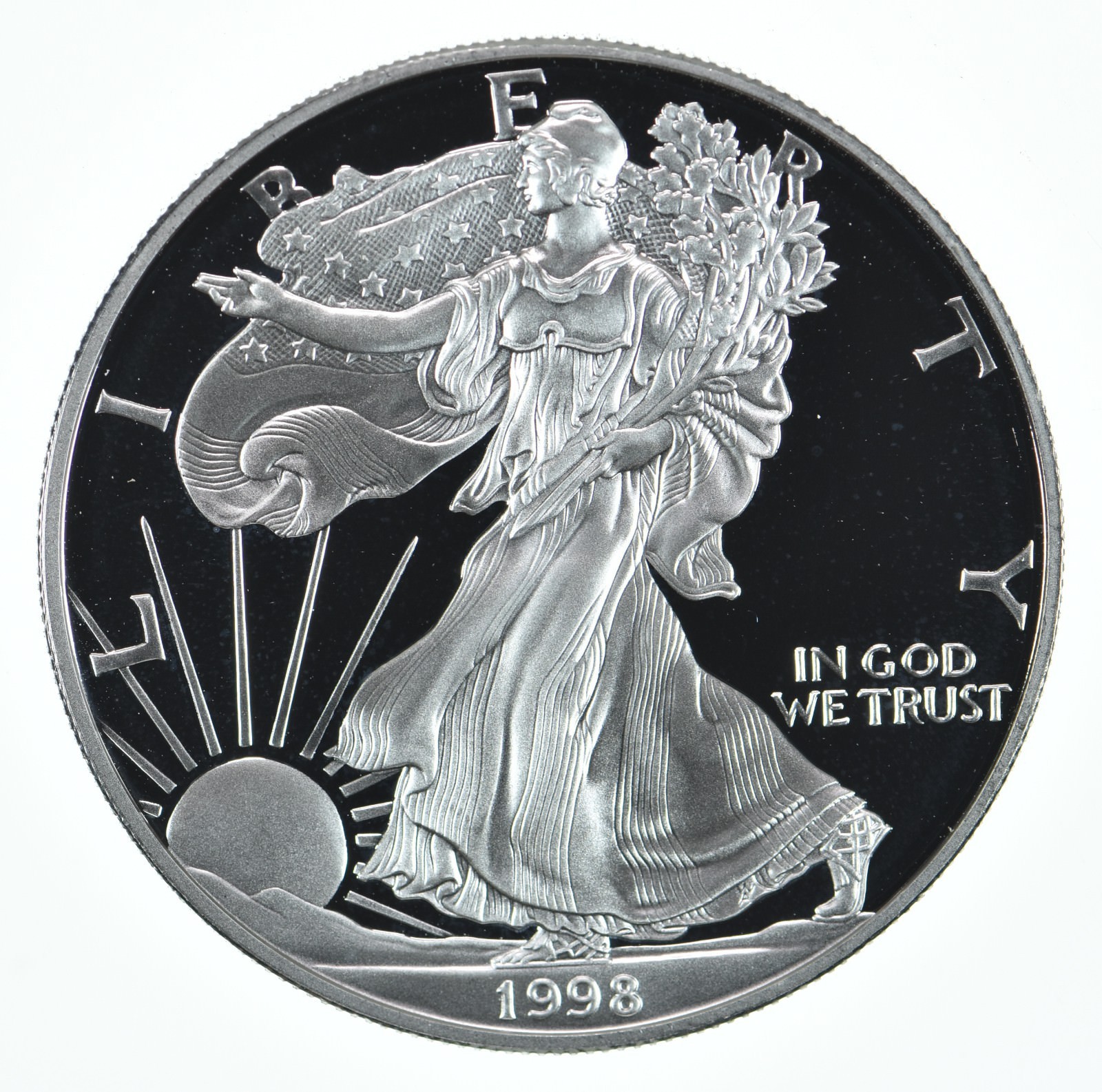 1998-P American Silver Eagle Proof Coin 1 Oz