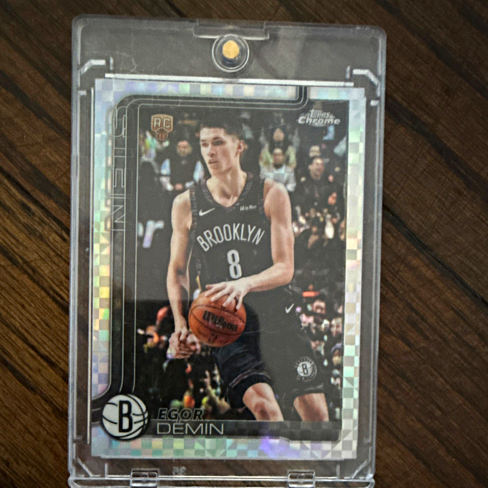 Topps Chrome 2025-26 Egor Demin Rookie RC #158 Brooklyn Nets Basketball