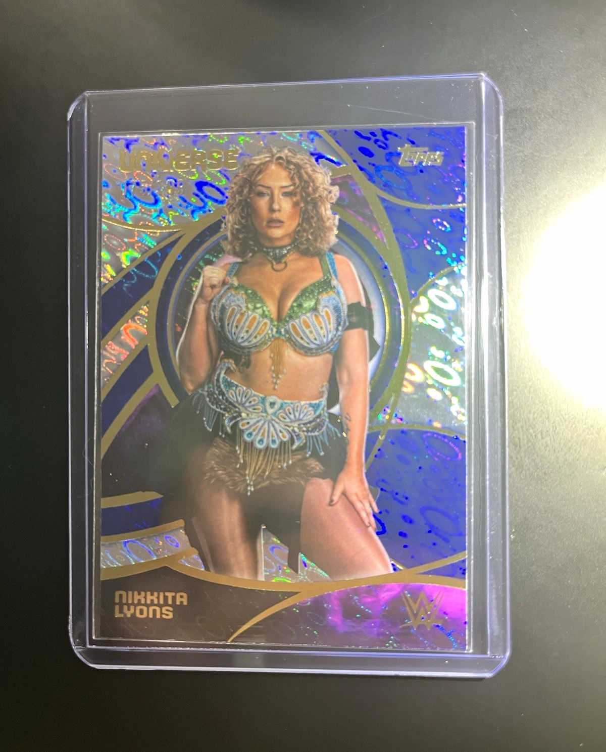 Topps 2026 WWE NXT Universe Nikkita Lyons  blue pulse Insert #187 Serial 075/199