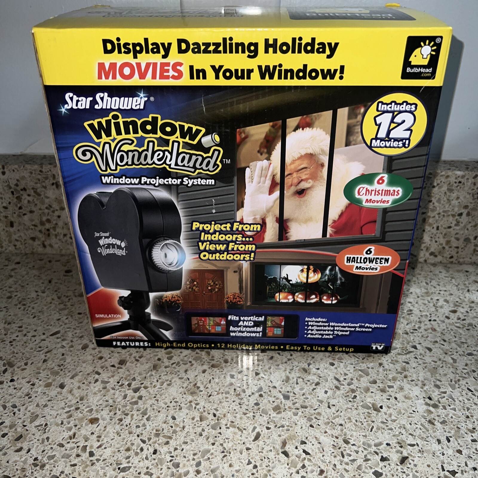 Bulbhead 11674 Star Shower Window Wonderland Projector - Black Bulbhead 11674 Star Shower Window Wonderland Projector - Black