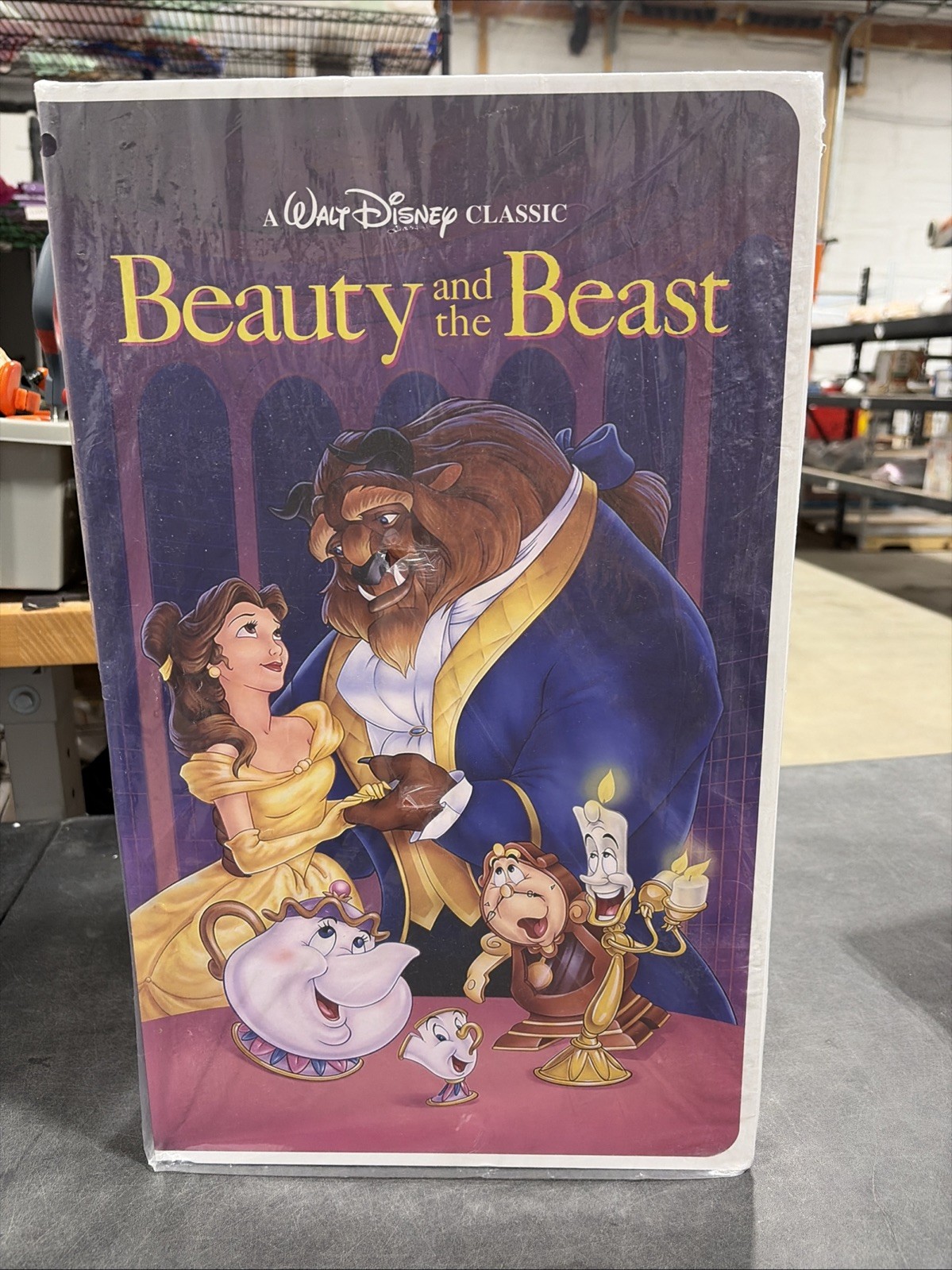 Disney Beauty And The Beast Classic VHS Boxed Silk Touch Throw - BOX DAMAGE