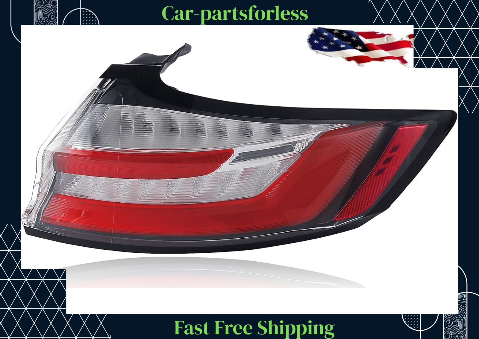 LED Tail Light Passenger Side for 2019-2024 Ford Edge ST Titanium FO2805129 LED Tail Light Passenger Side for 2019-2024 Ford Edge ST Titanium FO2805129
