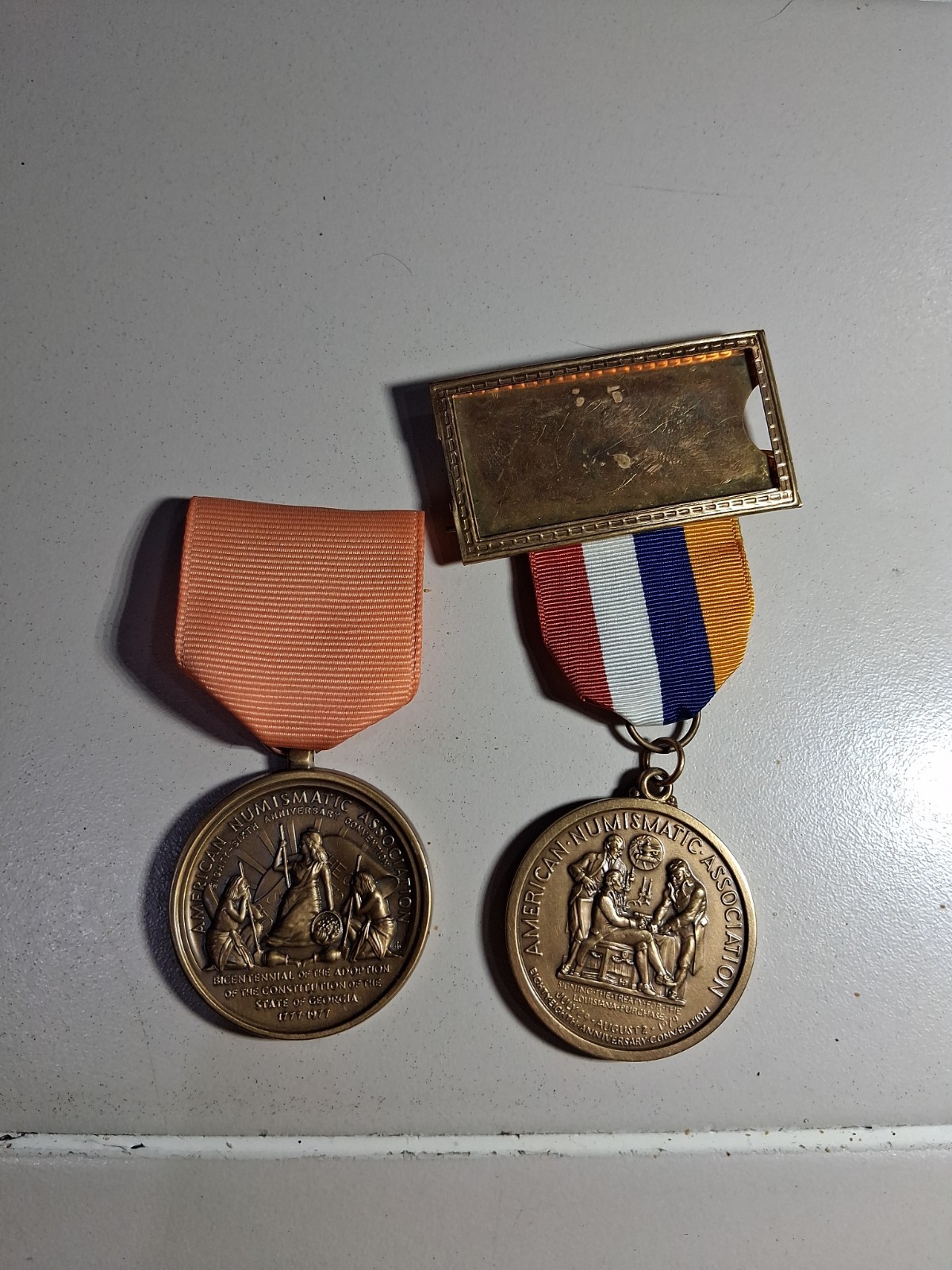 1977 1979 ANA 86th 88th ANNUAL CONVENTION MEDAL AT ATLANTA GA St Louis 1977 1979 ANA 86th 88th ANNUAL CONVENTION MEDAL AT ATLANTA GA St Louis