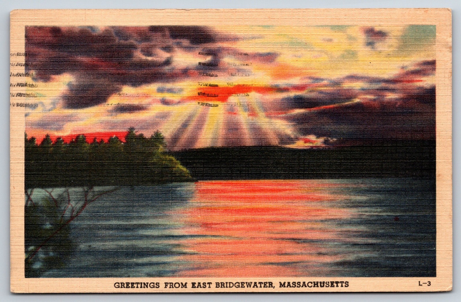 Vintage Postcard Greetings From East Bridgewater Massachusetts