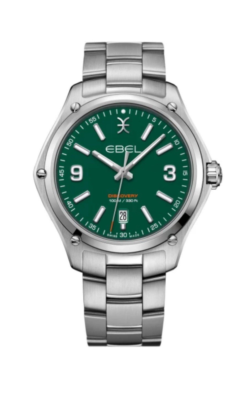 Brand New Ebel Discovery Men\'s Green Dial 41 mm Stainless Steel Watch 1216421 Brand New Ebel Discovery Men\'s Green Dial 41 mm Stainless Steel Watch 1216421