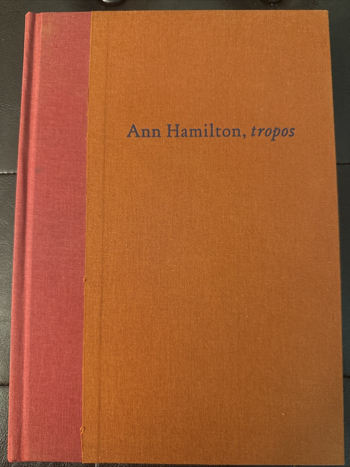 Ann Hamilton Tropos 1995 Dia Center Hardcover Installation Art OOP HC 1st