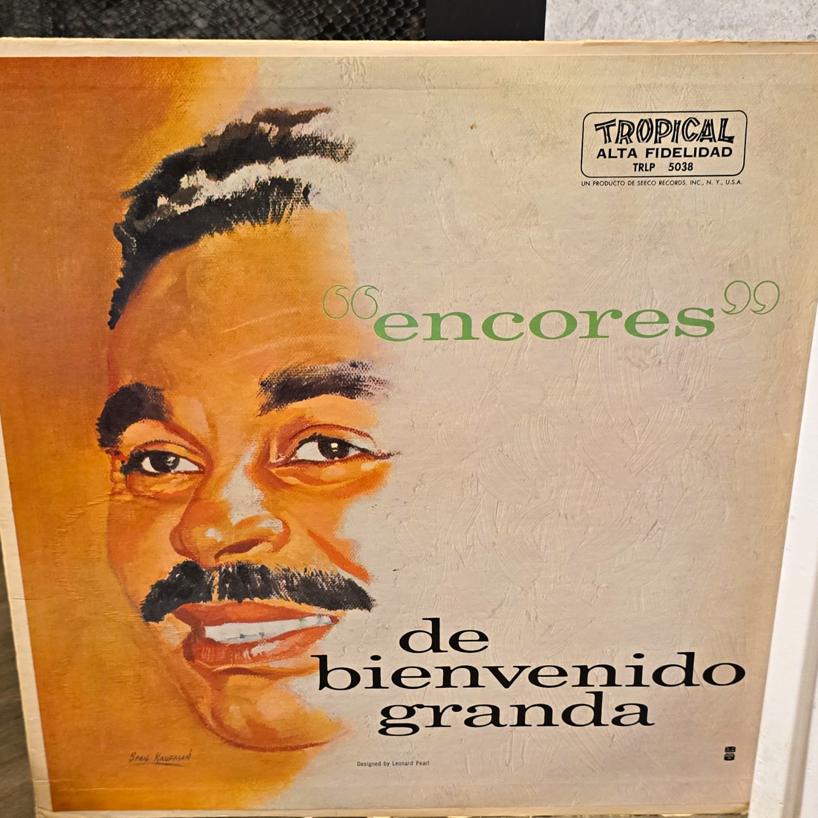 De Bienvenido Granda Encores Vinyl LP Tropical Alta Fidelidad TRLP 5038 De Bienvenido Granda Encores Vinyl LP Tropical Alta Fidelidad TRLP 5038