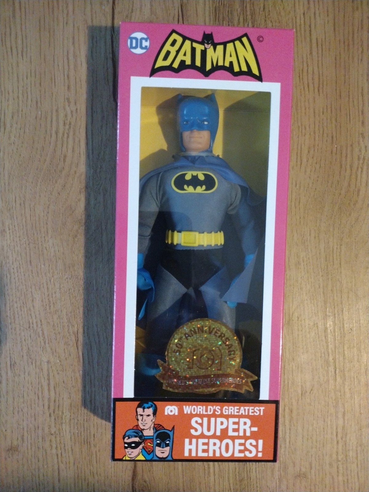 Mego 50th Anniversary World\'s Greatest Super-Heroes Batman Action Figure Mego 50th Anniversary World\'s Greatest Super-Heroes Batman Action Figure