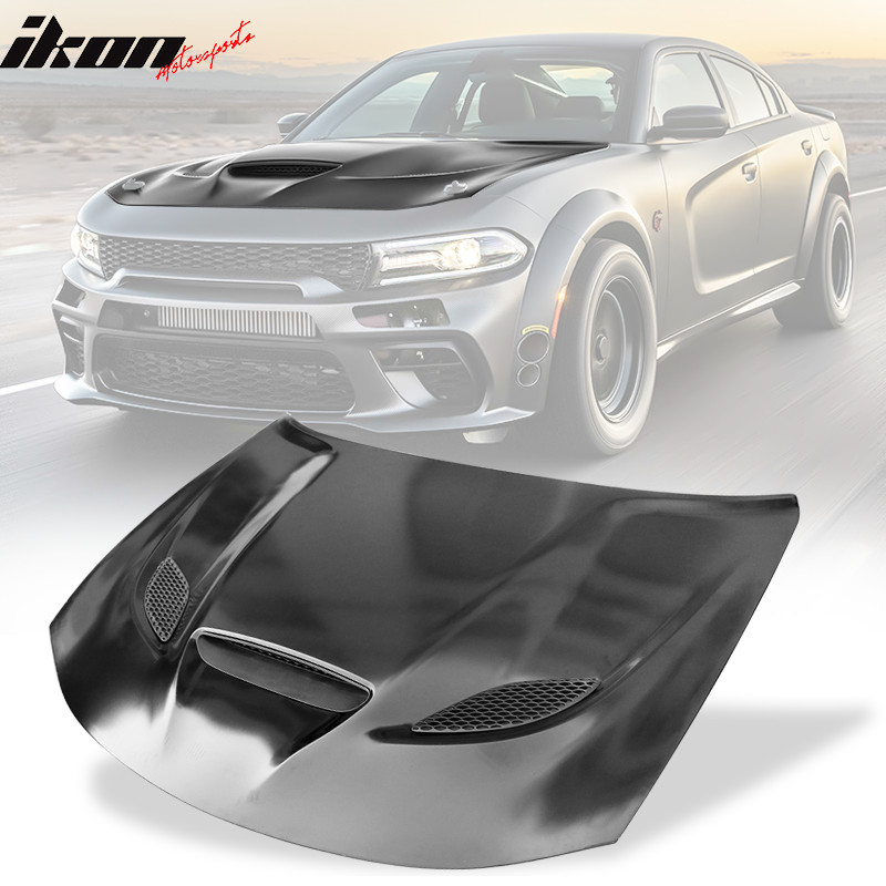SRT Hellcat Style Aluminum Hood ScoopVent fits 2015-2023 Dodge Charger SRT Hellcat Style Aluminum Hood ScoopVent fits 2015-2023 Dodge Charger