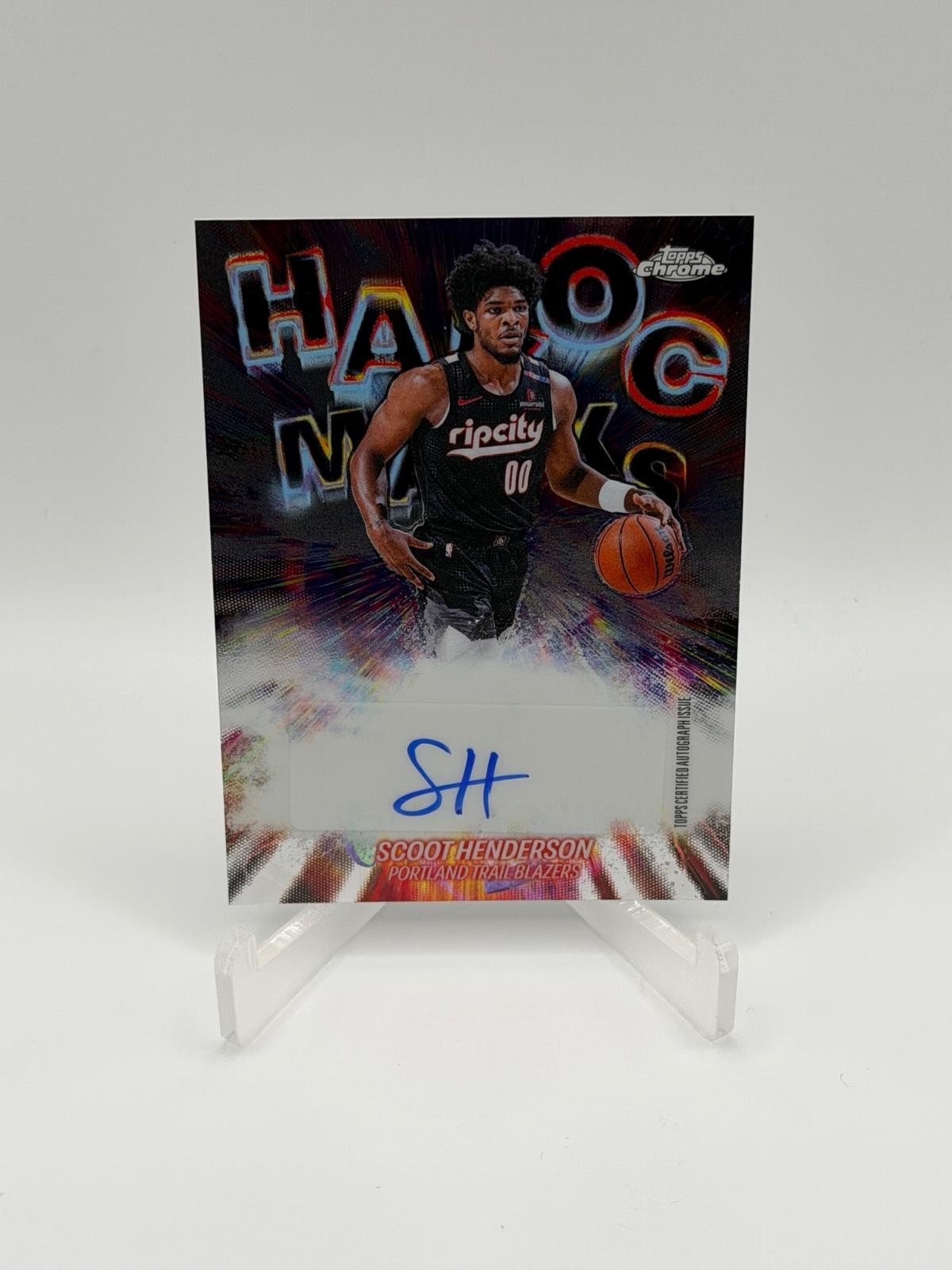 2025-26 Topps Chrome Update #HM-SH Scoot Henderson Havoc Marks