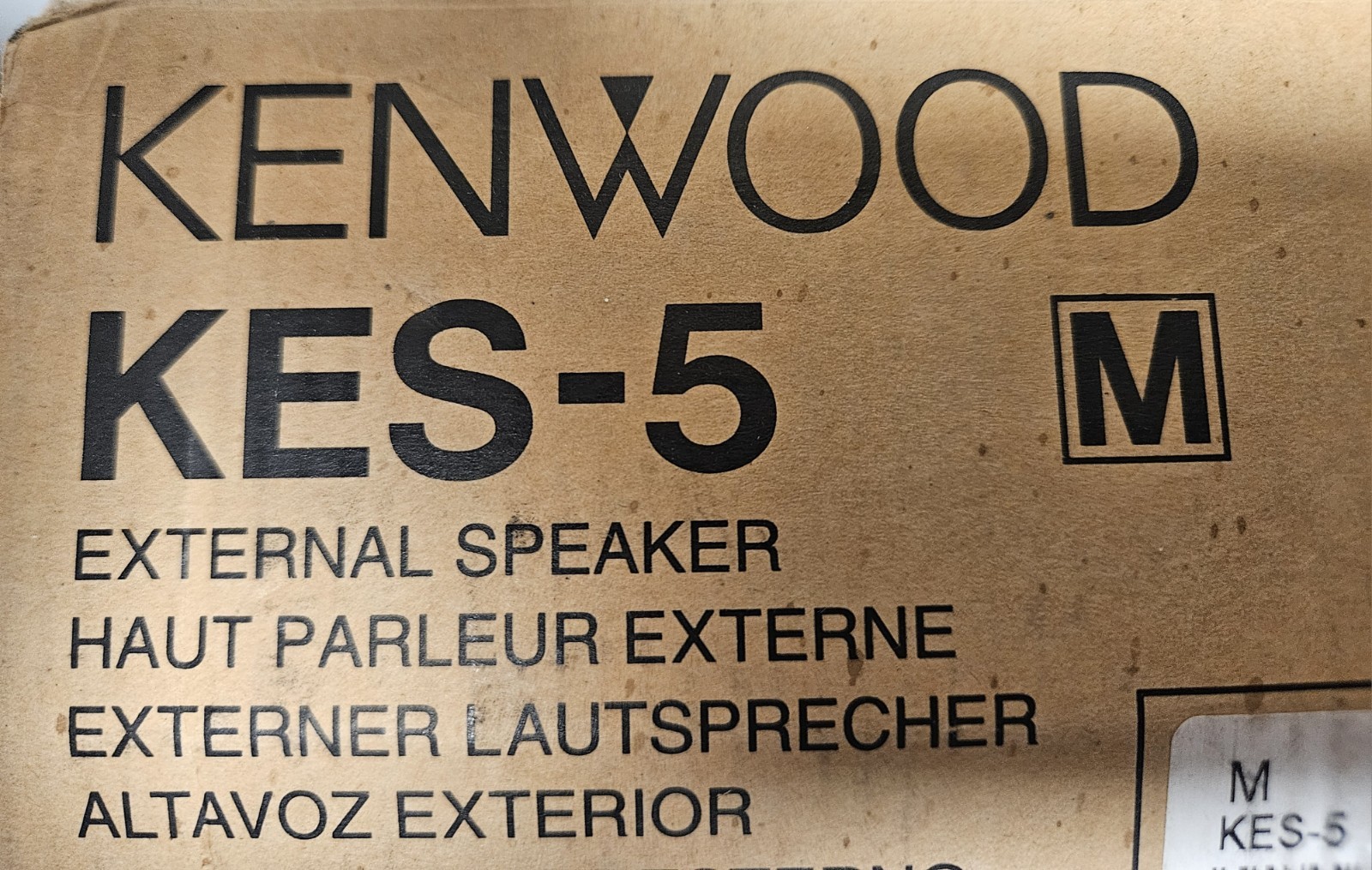 Kenwood KES-5A External Mobile Speaker New In Box Kenwood KES-5A External Mobile Speaker New In Box