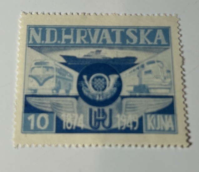  1949  Independent Croatia Government in Exile 75th Ann.of UPU Mint MNH Stamp   