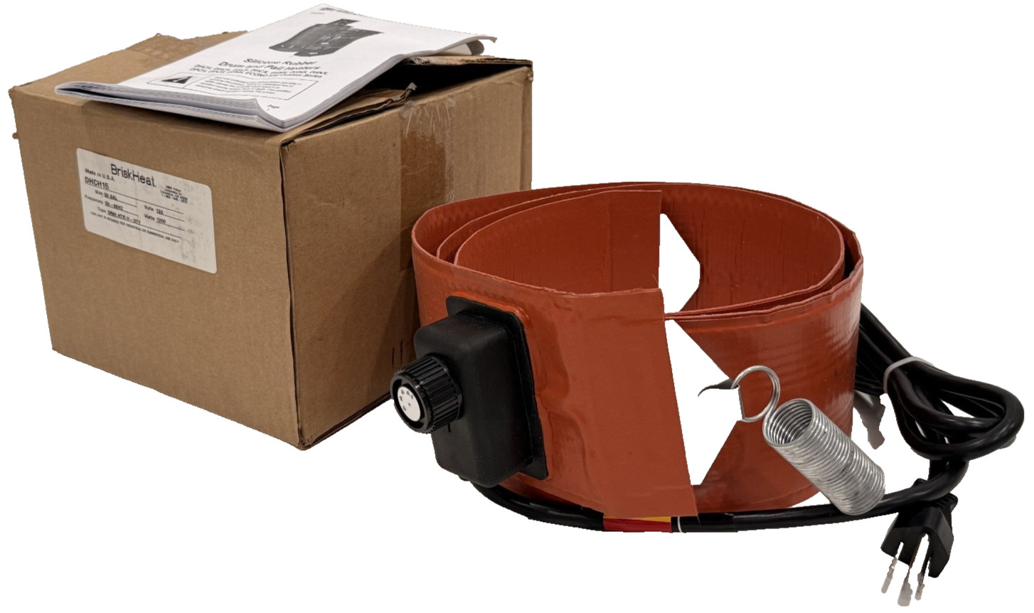 NEW BRISKHEAT DHCH15 EXTRA HEAVY DUTY METAL DRUM HEATER 55-GAL CAPACITY 120V