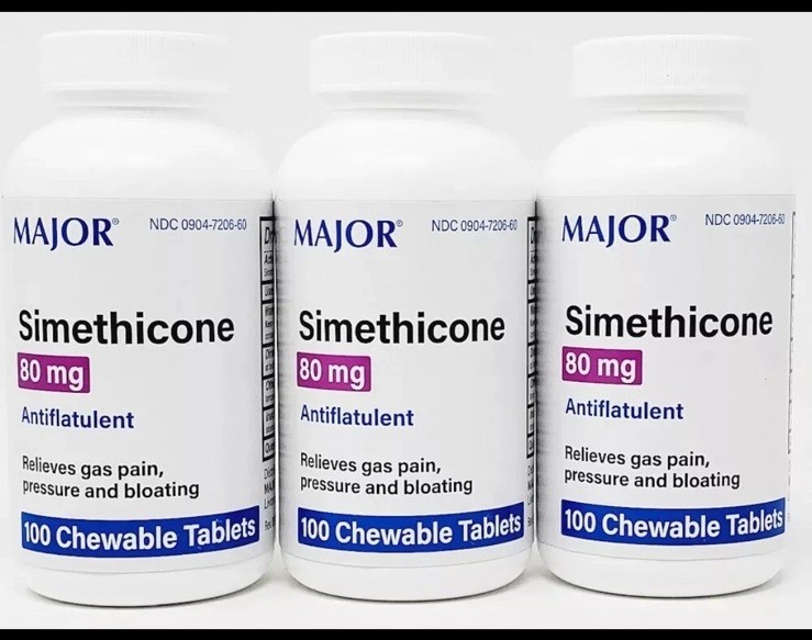 Major Simethicone 80mg - 100 Chewable Mint Tablets for Gas | Exp 7/2027 (3 Pack) Major Simethicone 80mg - 100 Chewable Mint Tablets for Gas | Exp 7/2027 (3 Pack)