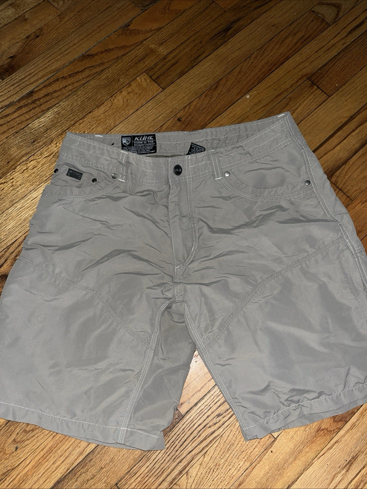 Kuhl Shorts Men\'s Size 34” Gray RN#108846 Silencr Outdoor Hiking