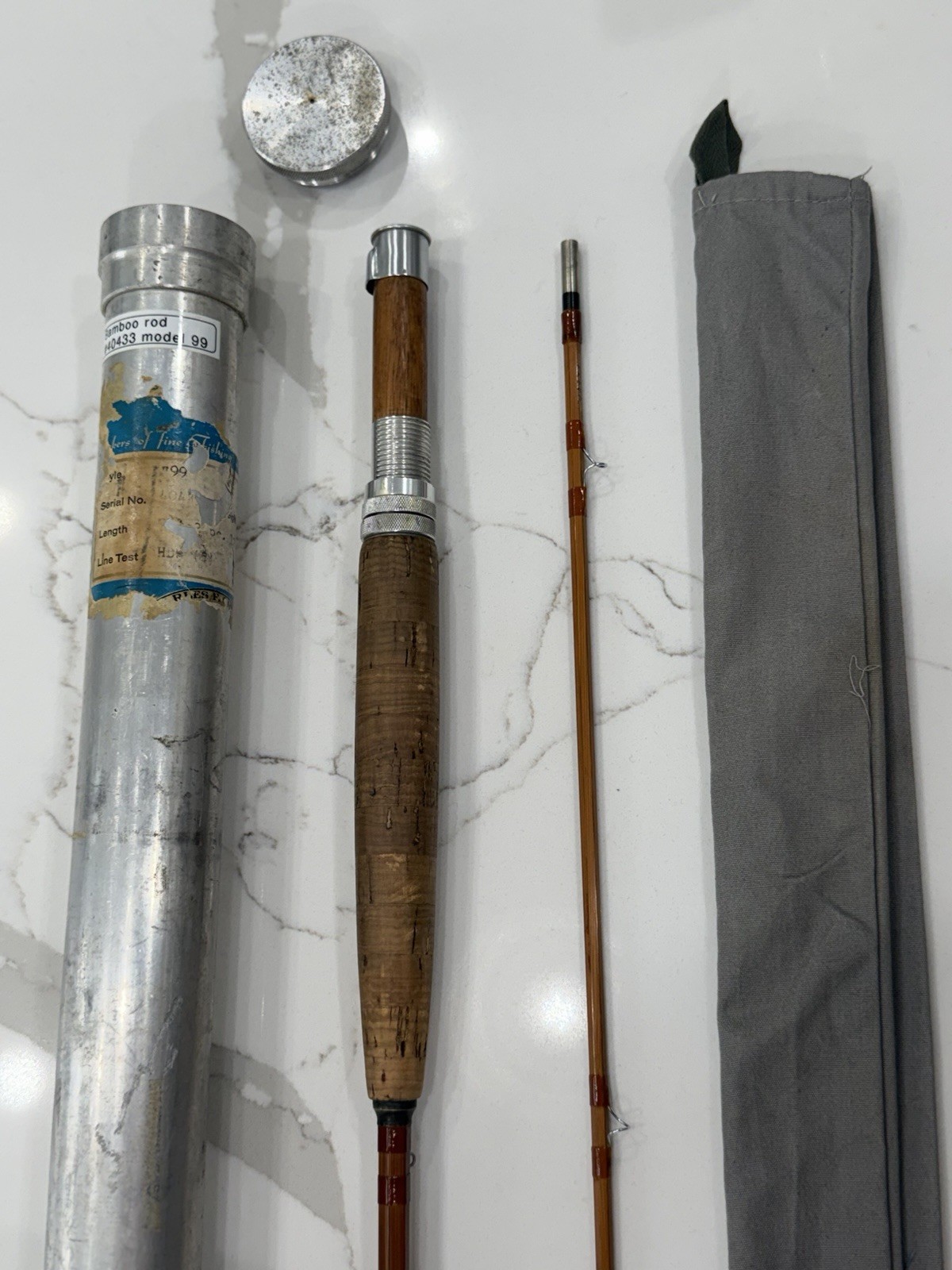 vintage Orvis 1965 impregnated 99 bamboo fly fishing rod #40433 vintage Orvis 1965 impregnated 99 bamboo fly fishing rod #40433